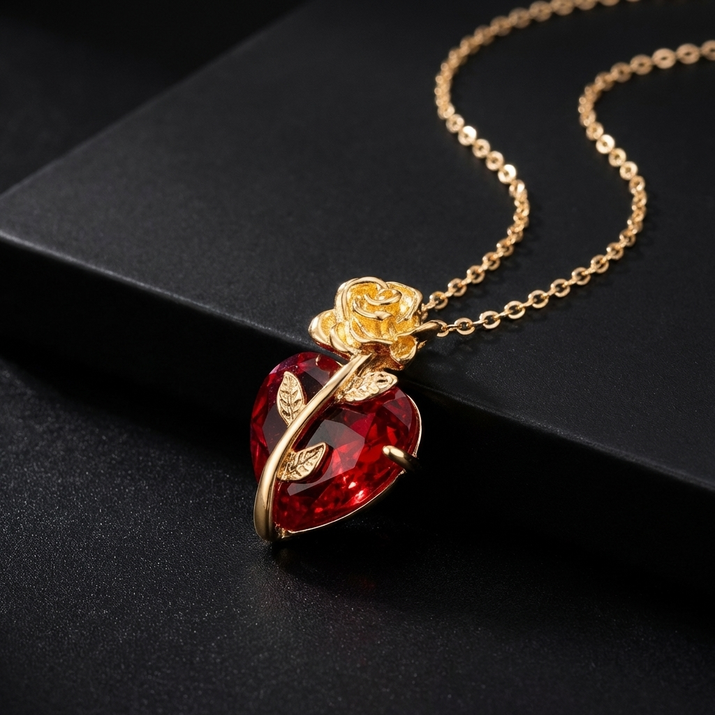 Blood Rose Necklace