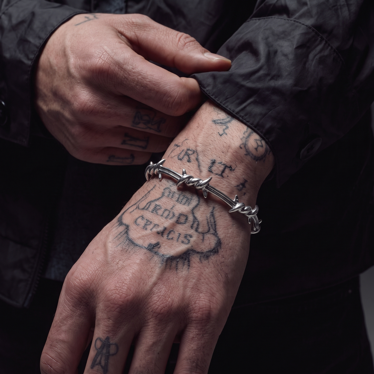 Brazalete de alambre de púas