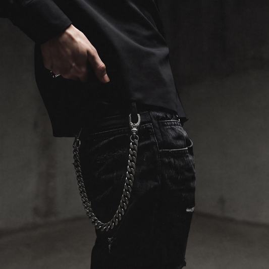 Gunmetal Cuban Belt Chain
