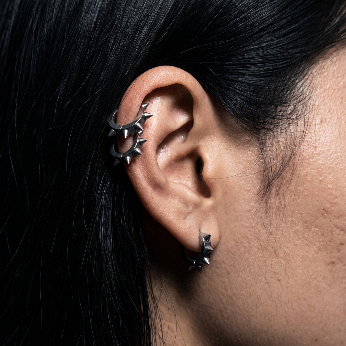 Aros mini con púas