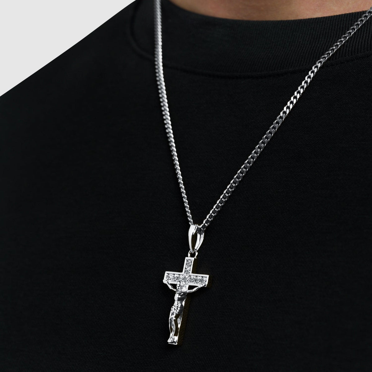 Crucifijo helado (Plata)
