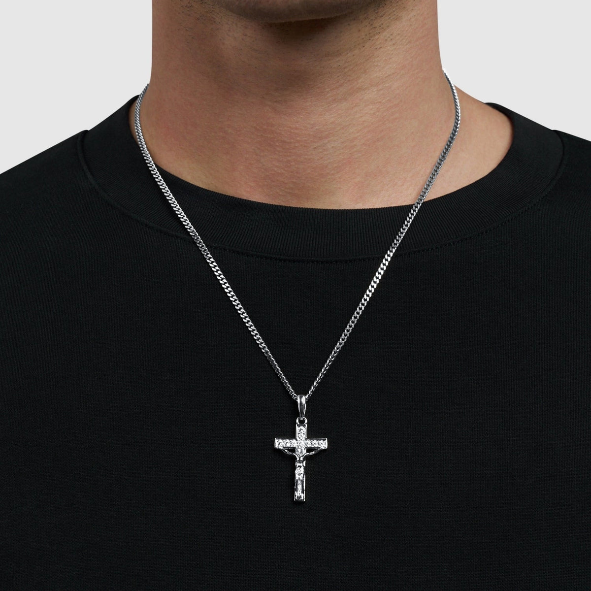 Crucifijo helado (Plata)
