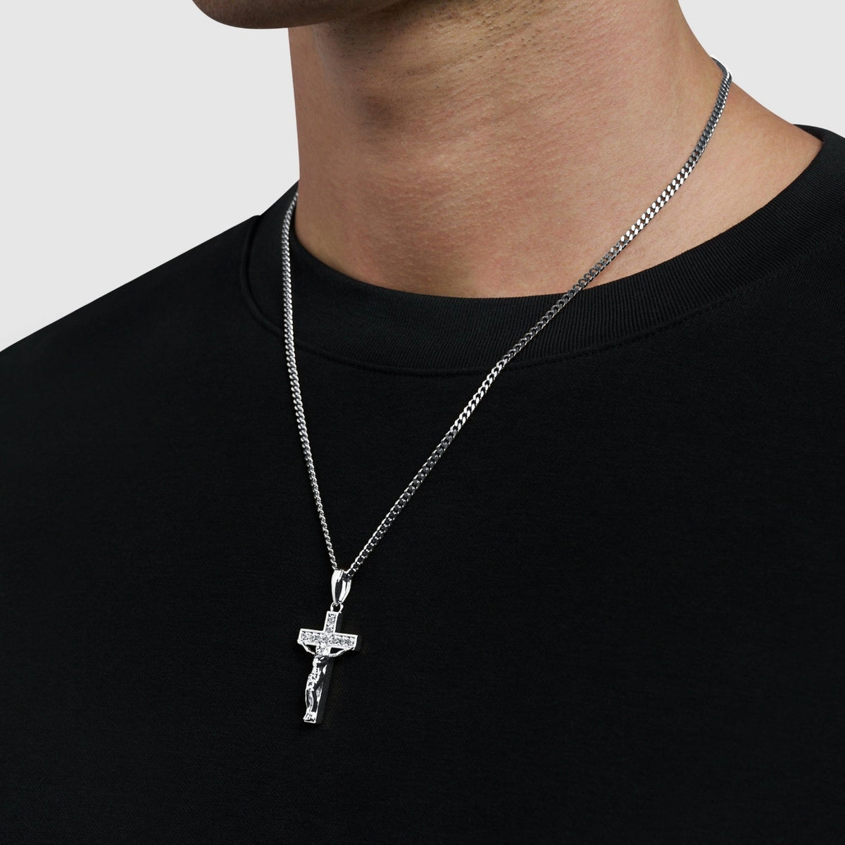 Crucifijo helado (Plata)
