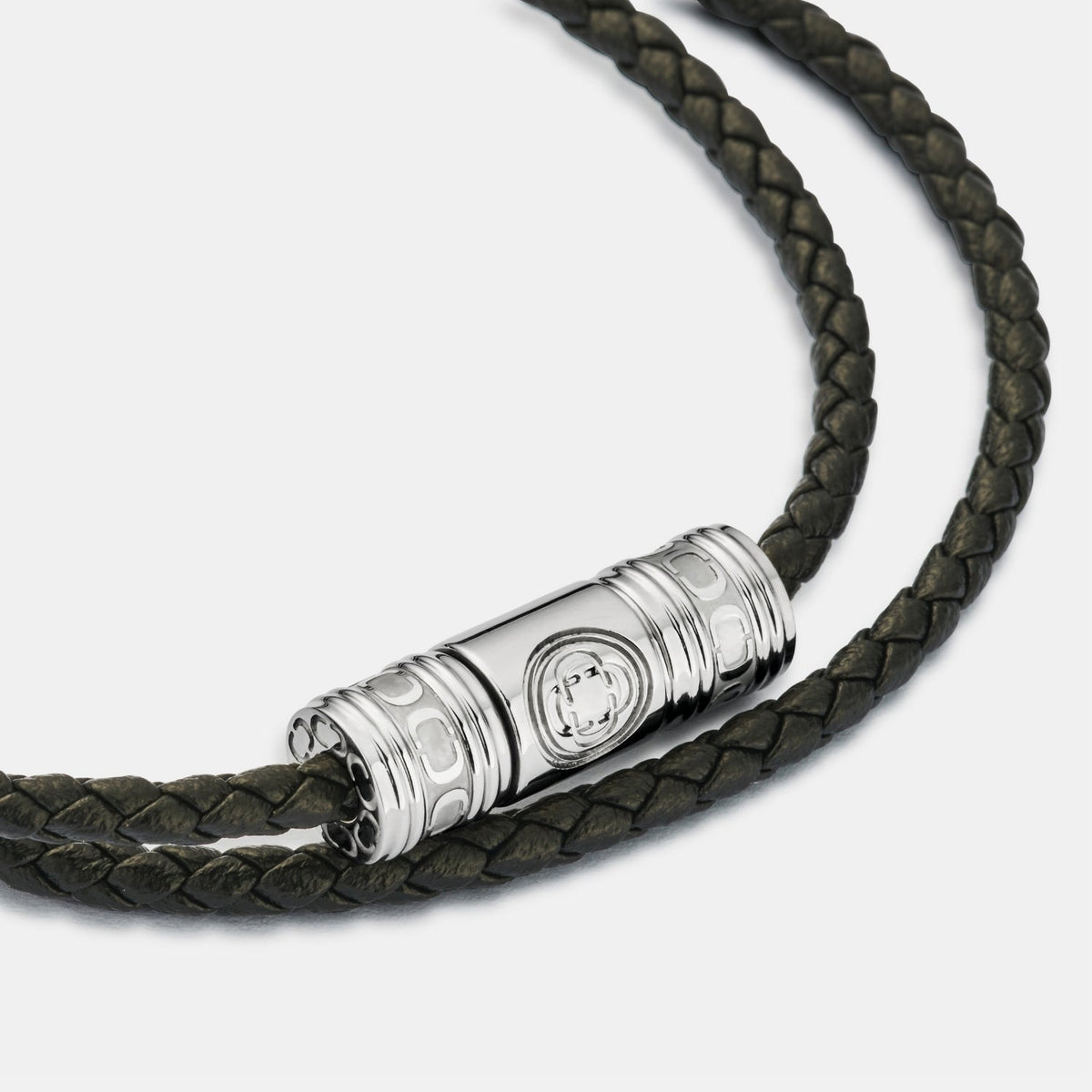 Pulsera Envueltos de Cuero Negro
