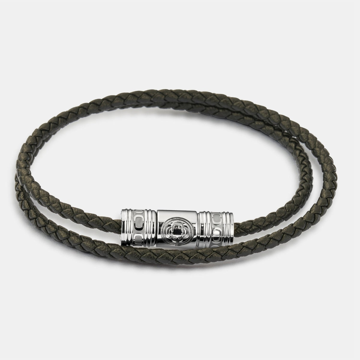 Pulsera Envueltos de Cuero Negro
