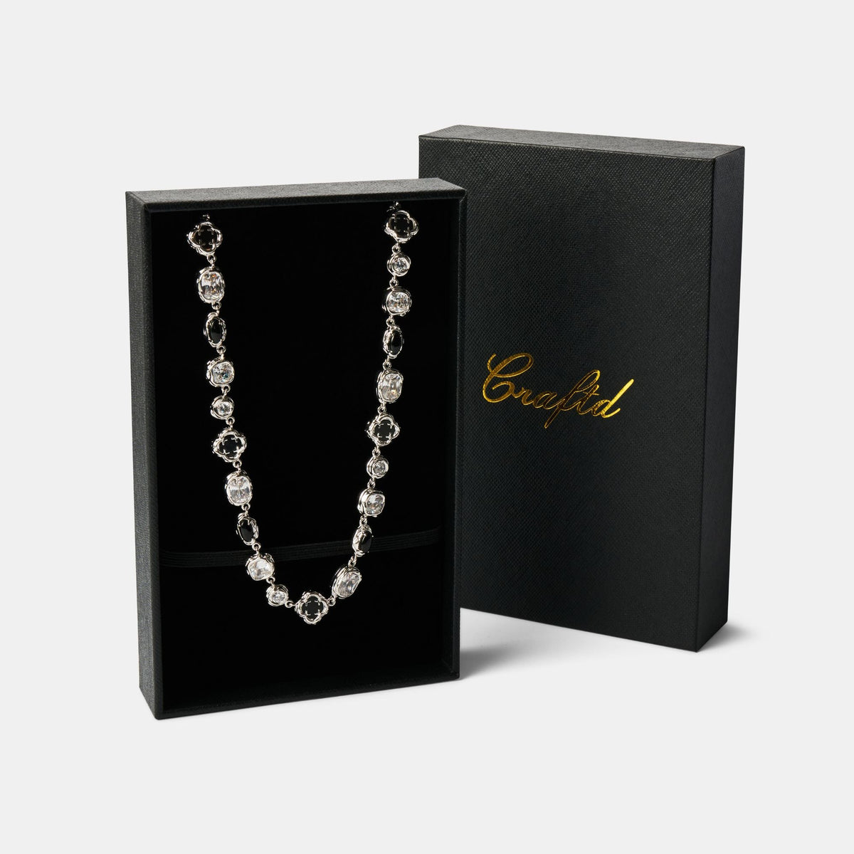 Collar de Piedra Ónix Derretida (Plata)