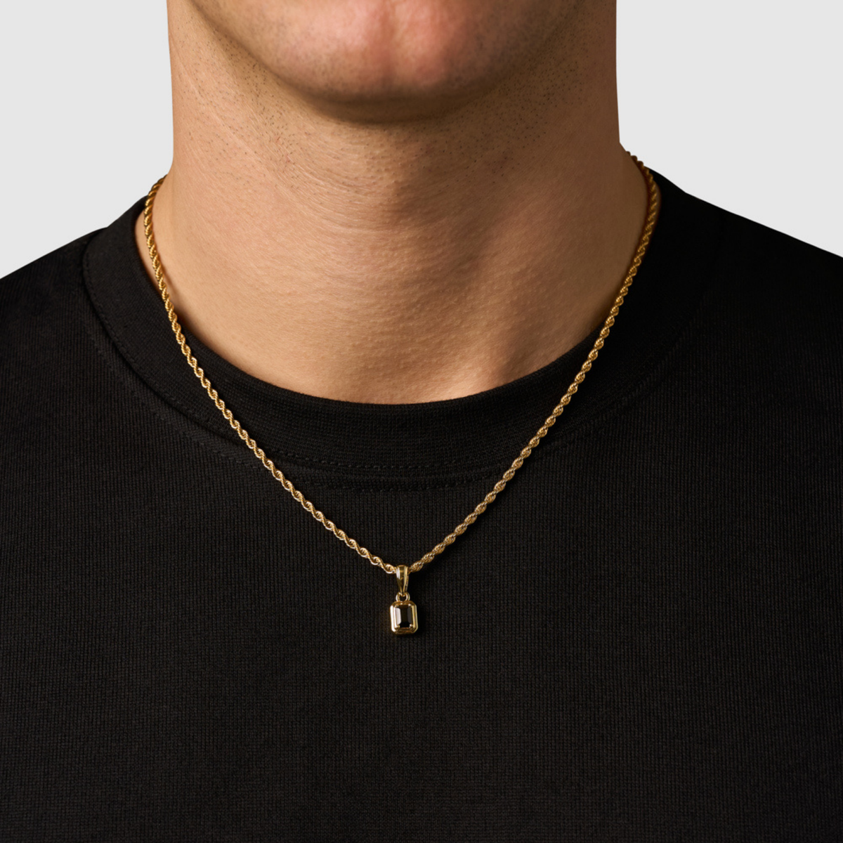 Rectángulo de Piedra Ónix Mini (Oro)