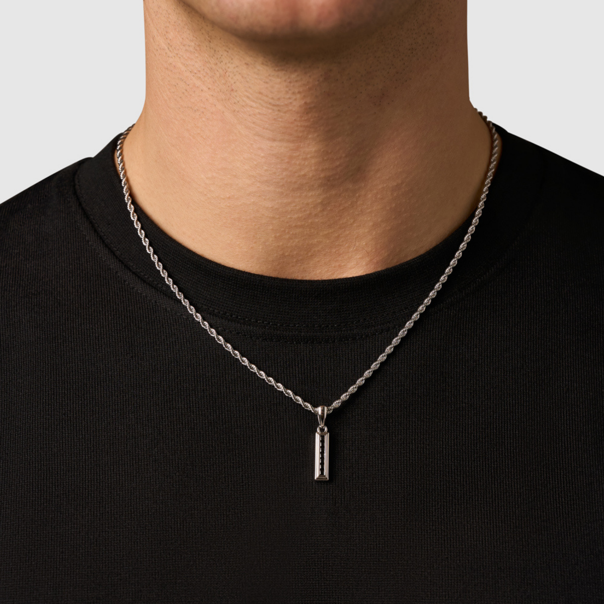 Tótem de Piedra Ónix Mini (Plata)