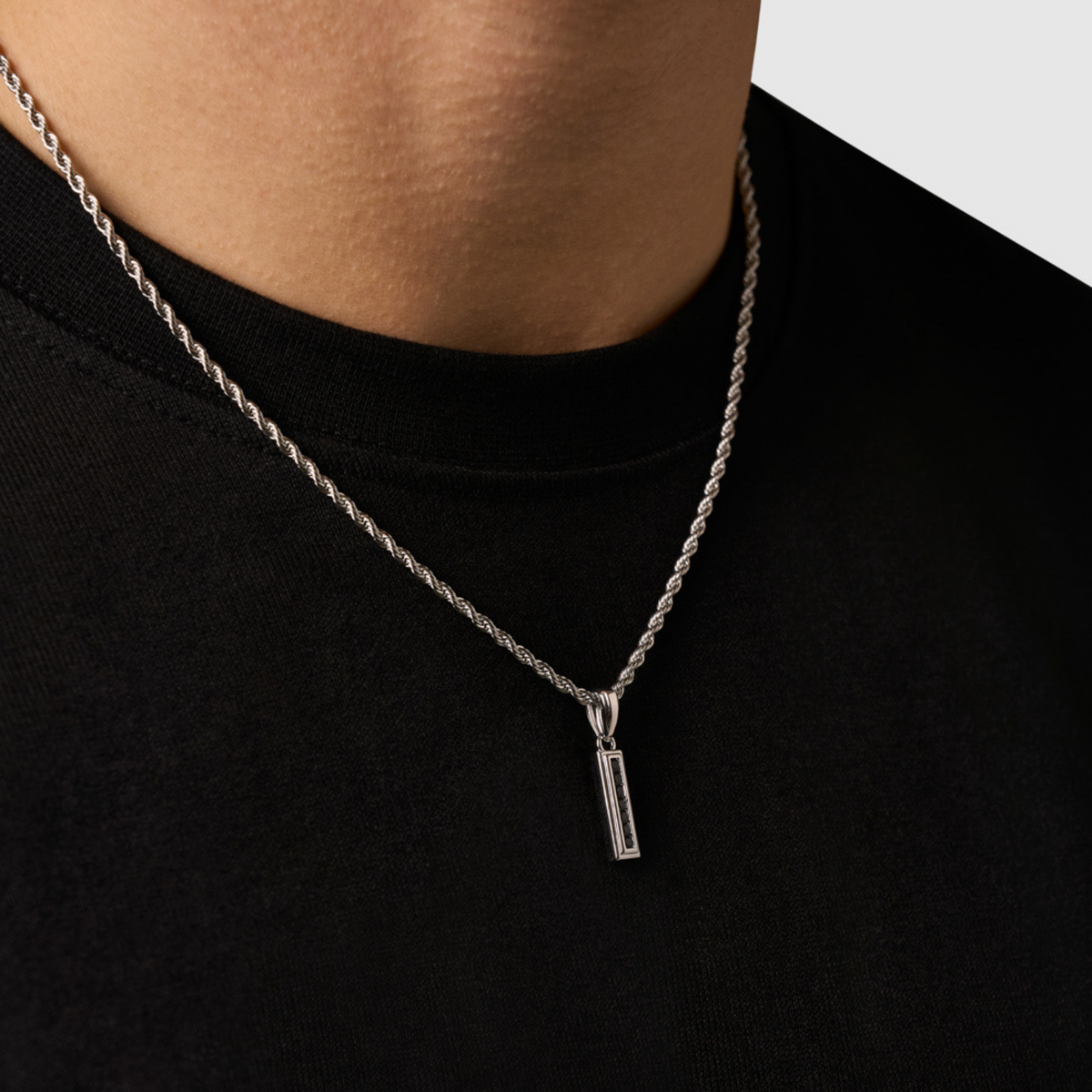 Tótem de Piedra Ónix Mini (Plata)
