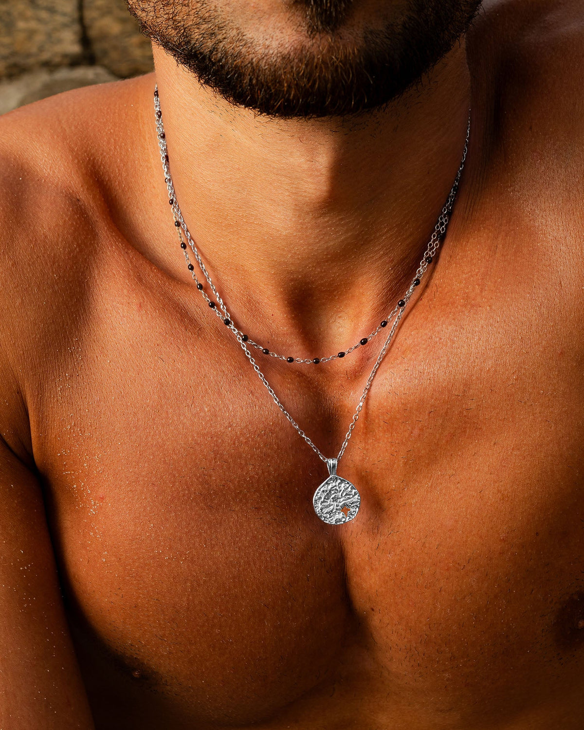 COLLAR GEM PLATA