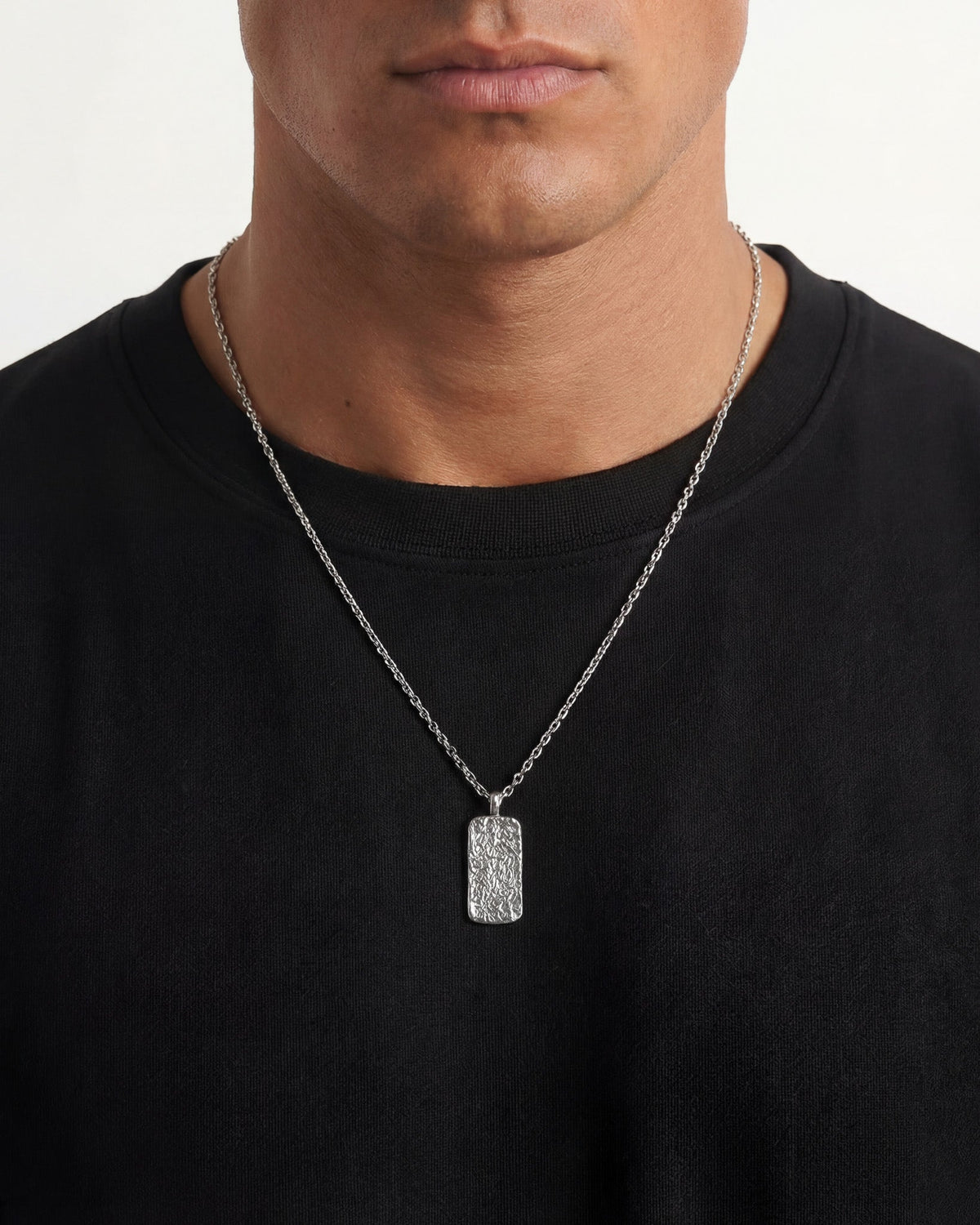 COLLAR MOONROCK PLATA