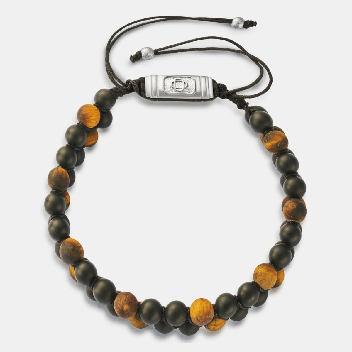 Pulsera de Cuentas Apiladas de Ónix