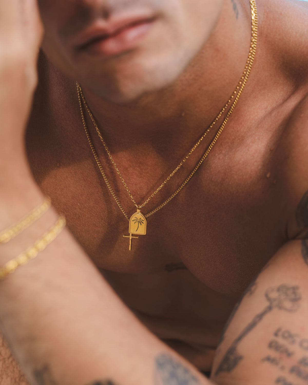 COLLAR PALM ORO