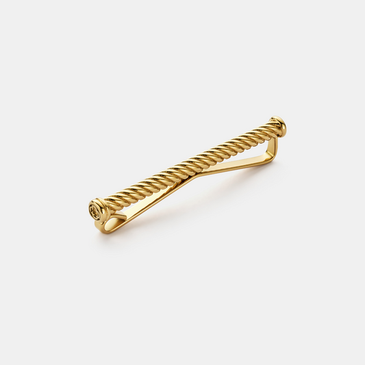 Clip de Corbata de Cuerda (Oro)