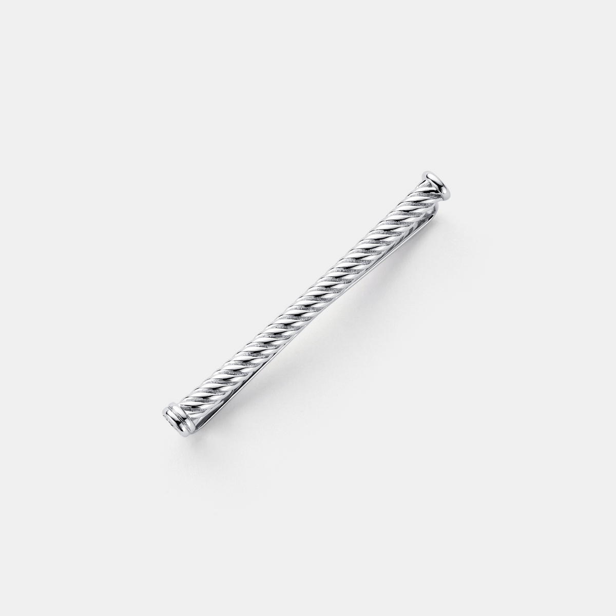 Clip de Corbata de Cuerda (Plata)