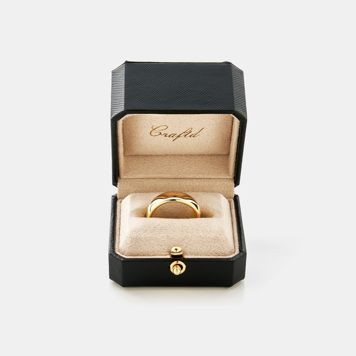 Anillo Redondeado (Oro) 7mm | Oro Vermeil de 18 quilates