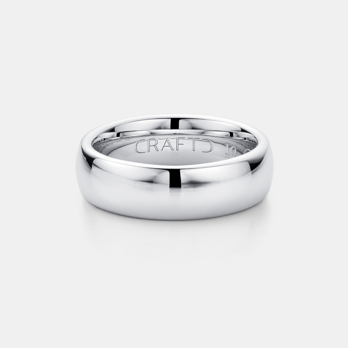 Anillo Redondeado (Plata) 7mm | Tungsteno