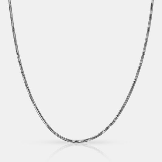 Cadena de Serpiente (Plata) 2mm