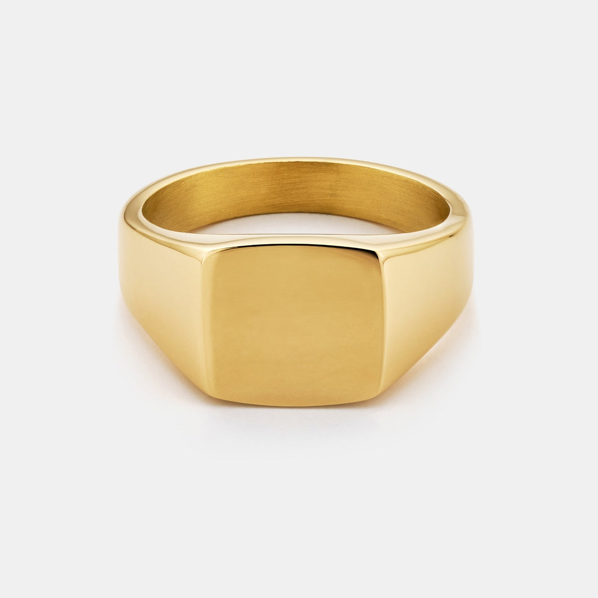 Anillo de sello cuadrado (Oro)