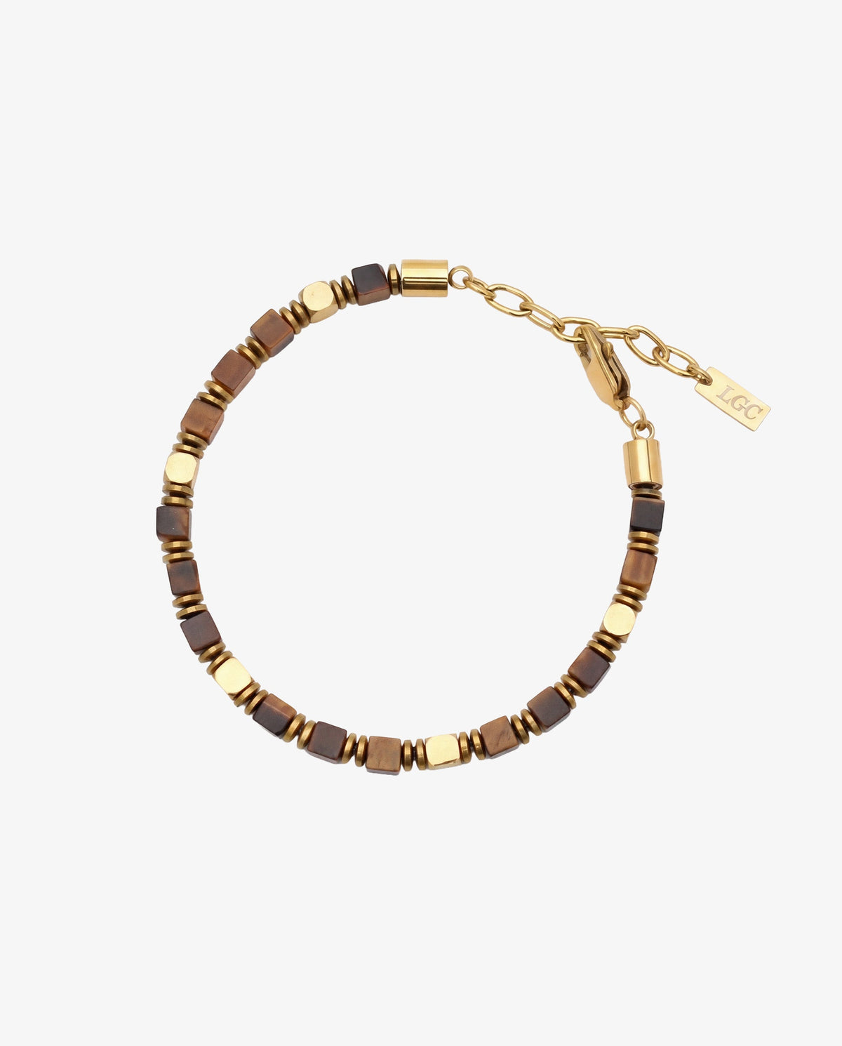 PULSERA STONE - OJO DE TIGRE Y HEMATITA