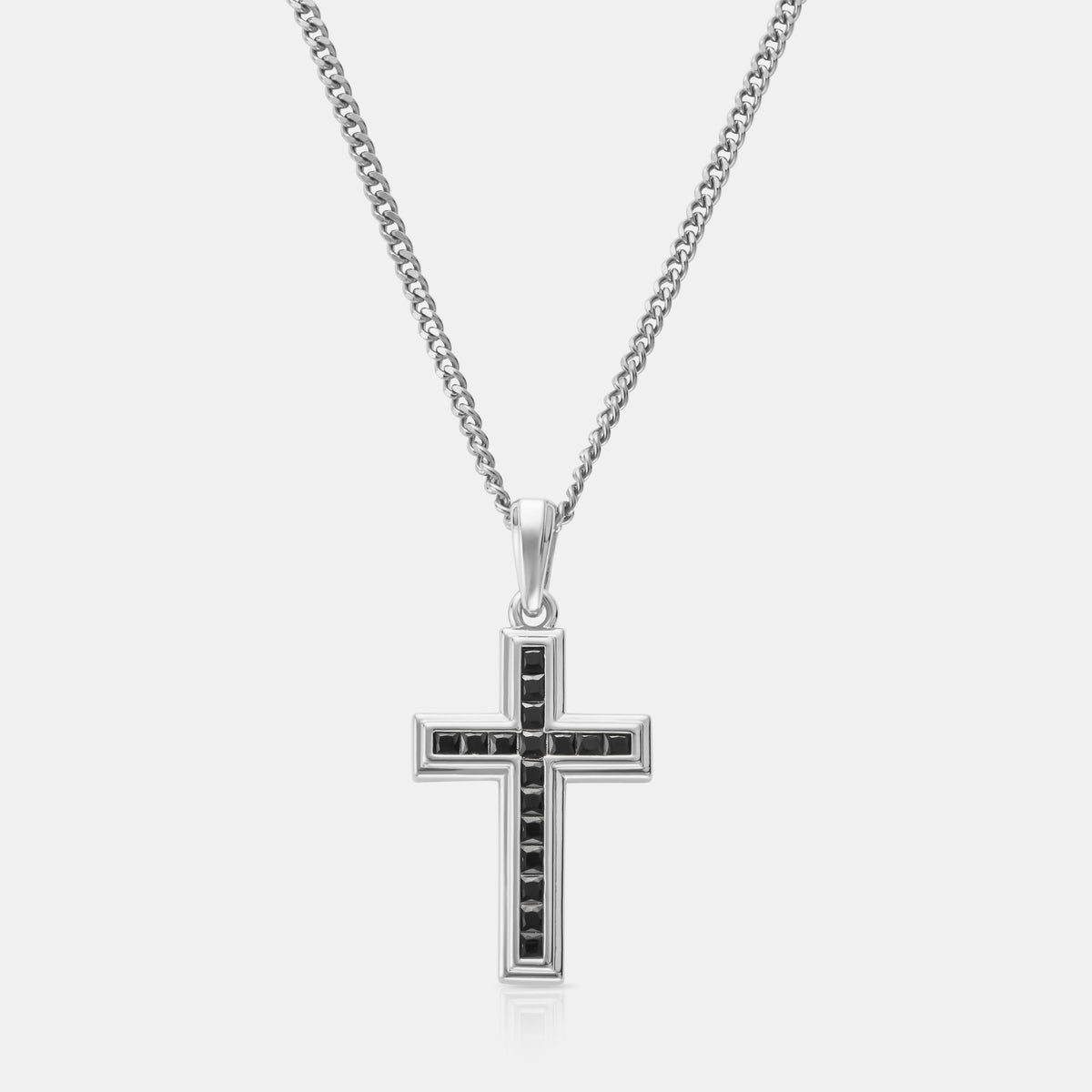 Cruz de Piedra Ónix (Plata)