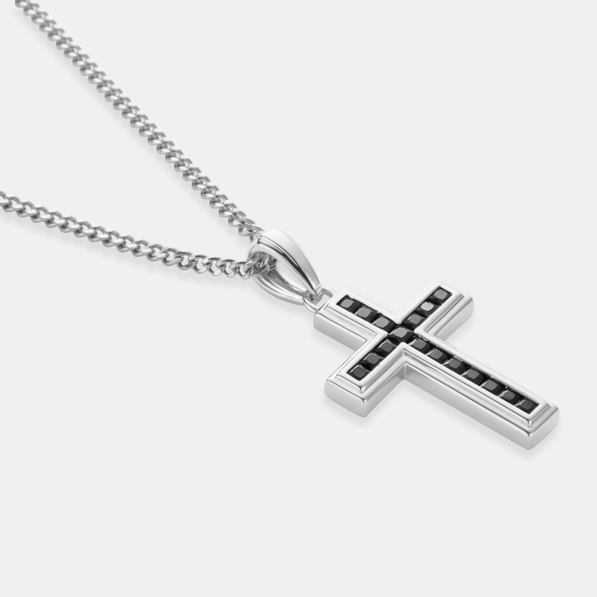 Cruz de Piedra Ónix (Plata)