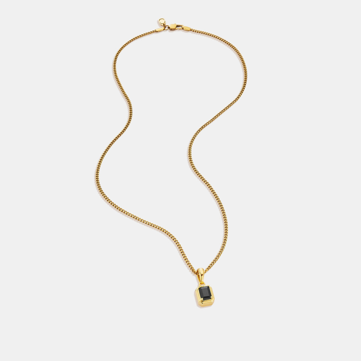 Rectángulo de Piedra Ónix (Oro)