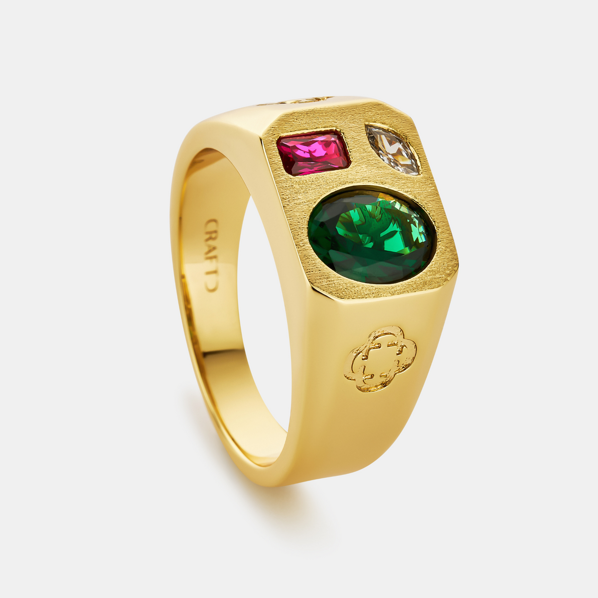Anillo de Tres Piedras (Oro)