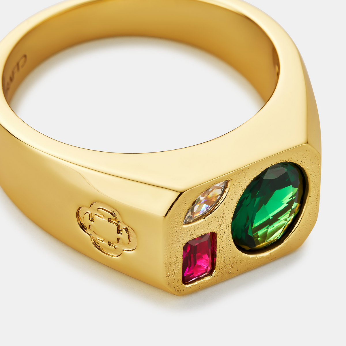 Anillo de Tres Piedras (Oro)