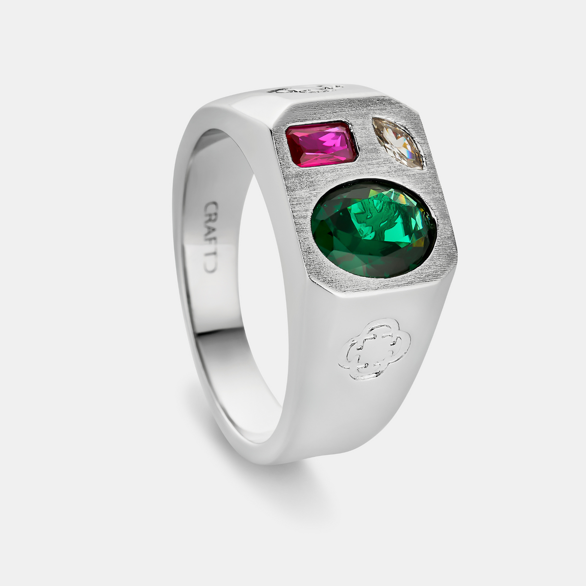 Anillo de Tres Piedras (Plata)