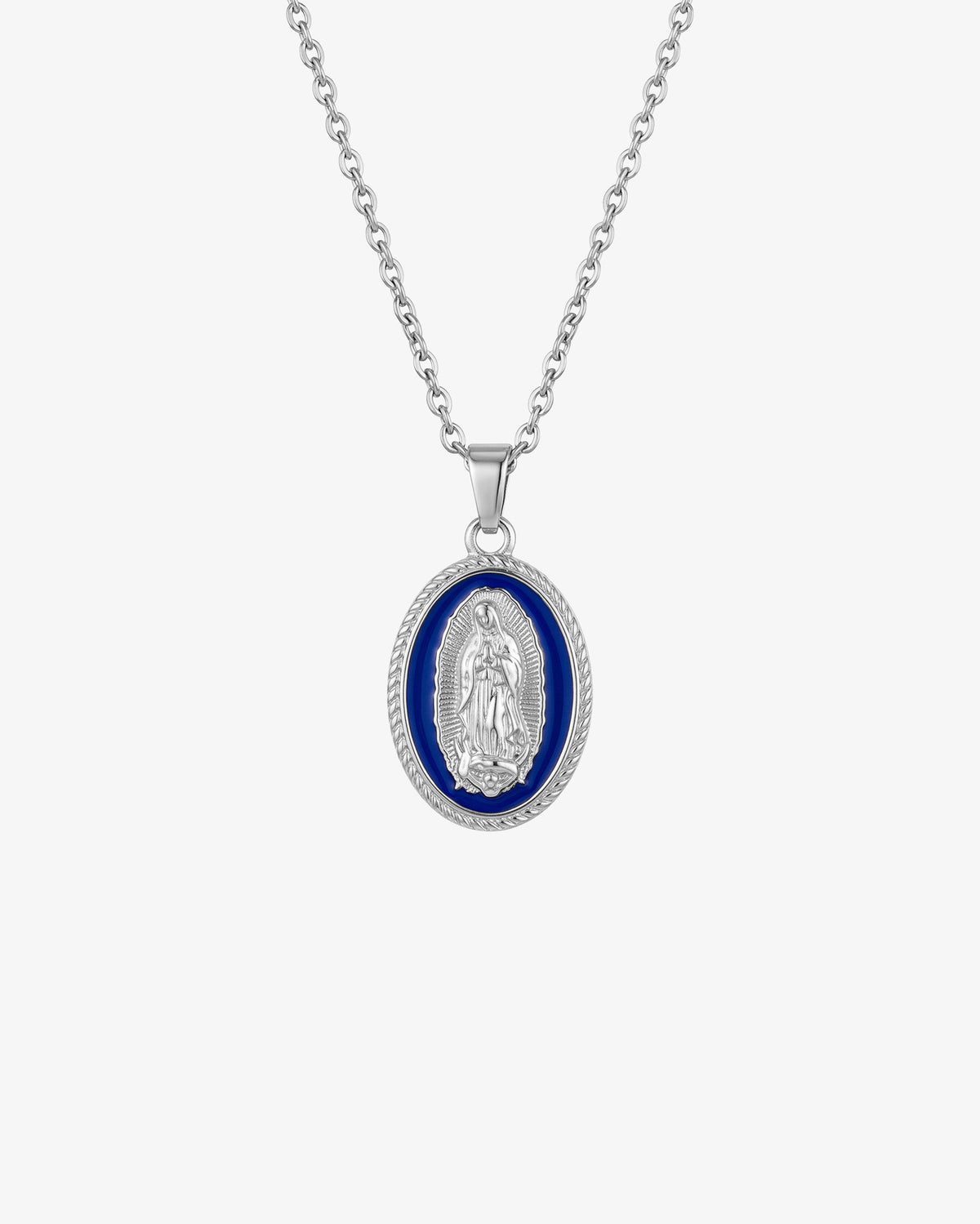 COLLAR VIRGEN MARÍA PLATA